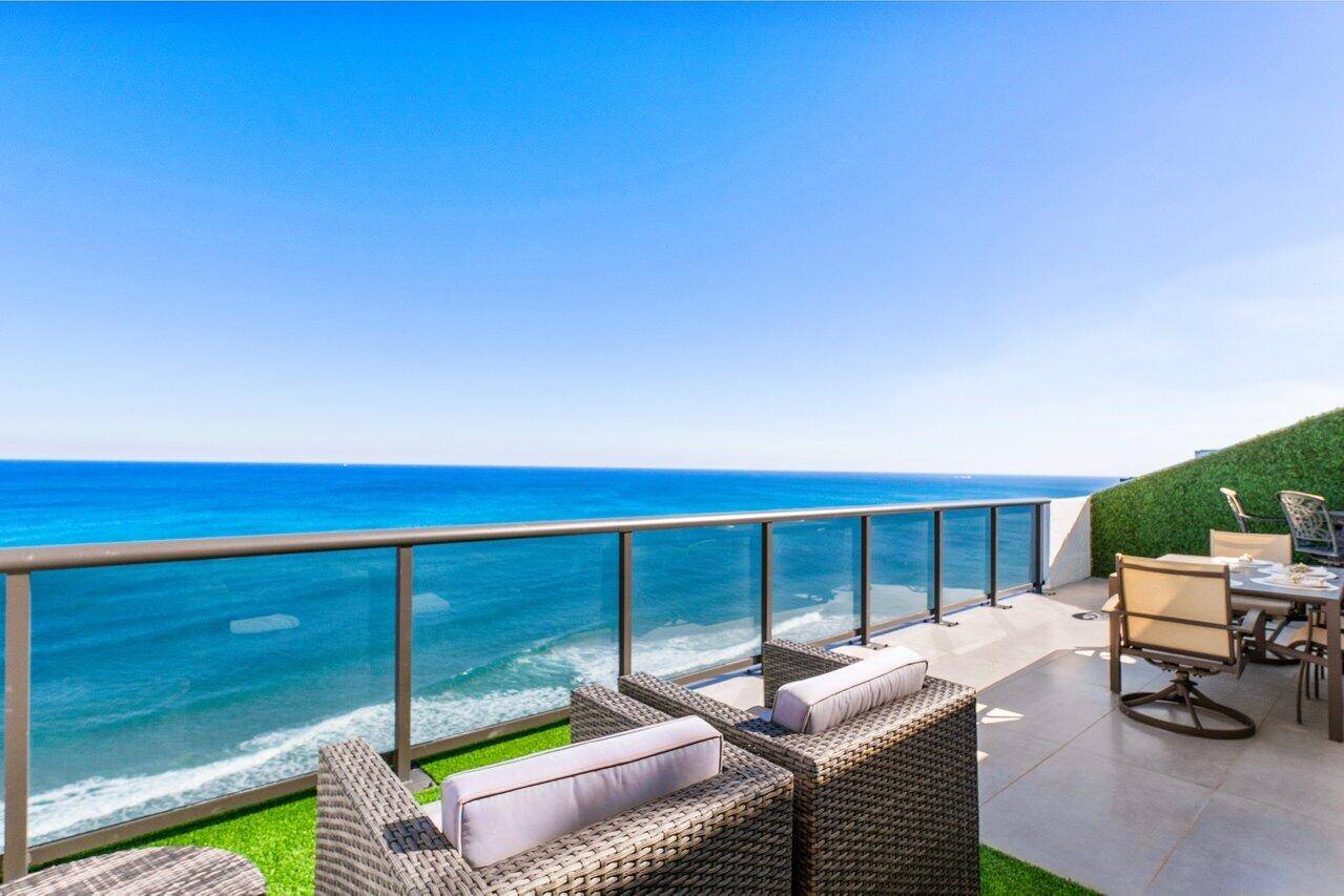 Discover the pinnacle of oceanfront living in this exceptionally rare, never before rented, beautifully renovated 3 bedroom, 3.