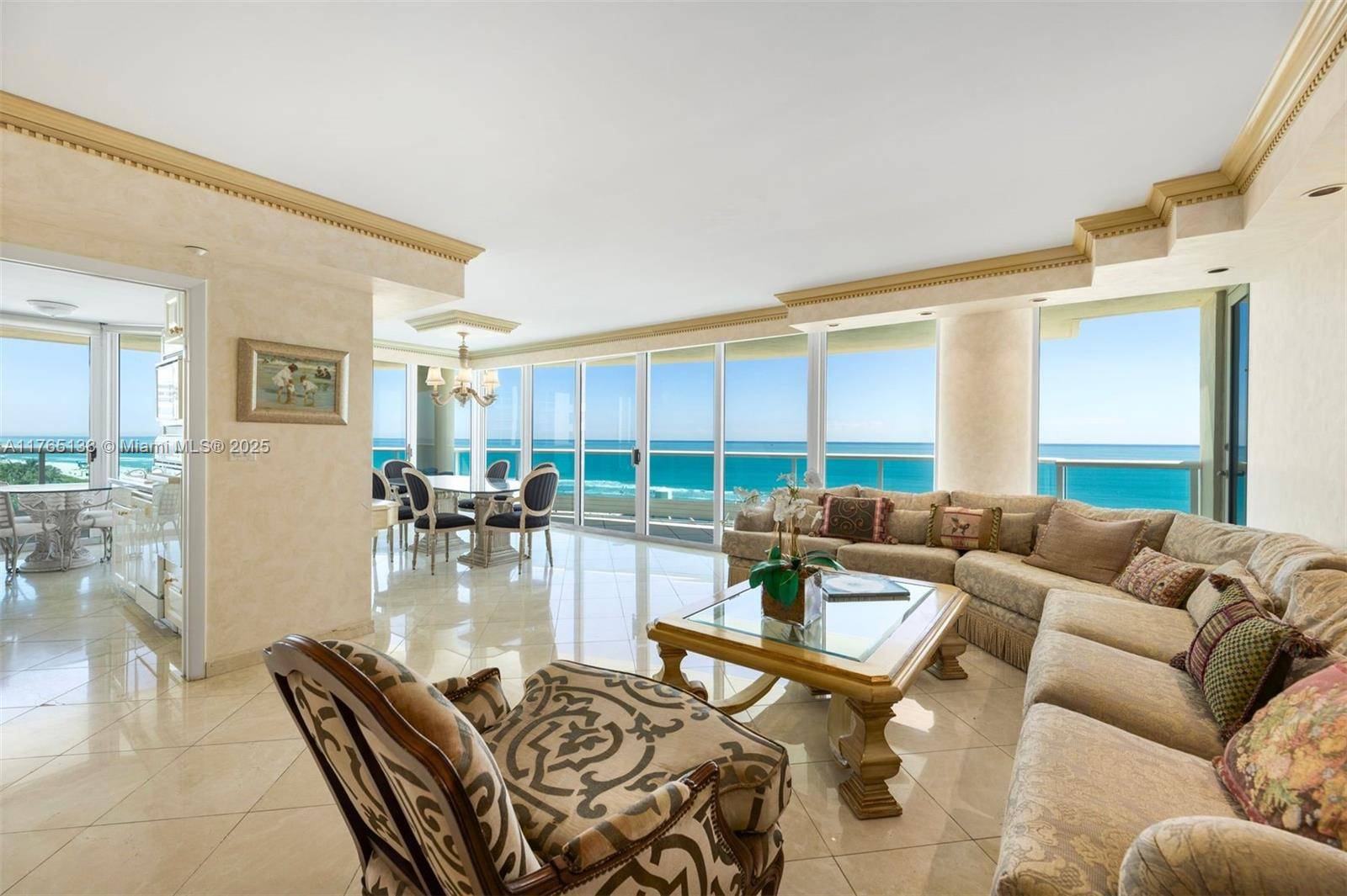OWN THE OCEAN in this direct oceanfront condo that spans the entire width of this luxury boutique building in the heart of Millionaires Row.
