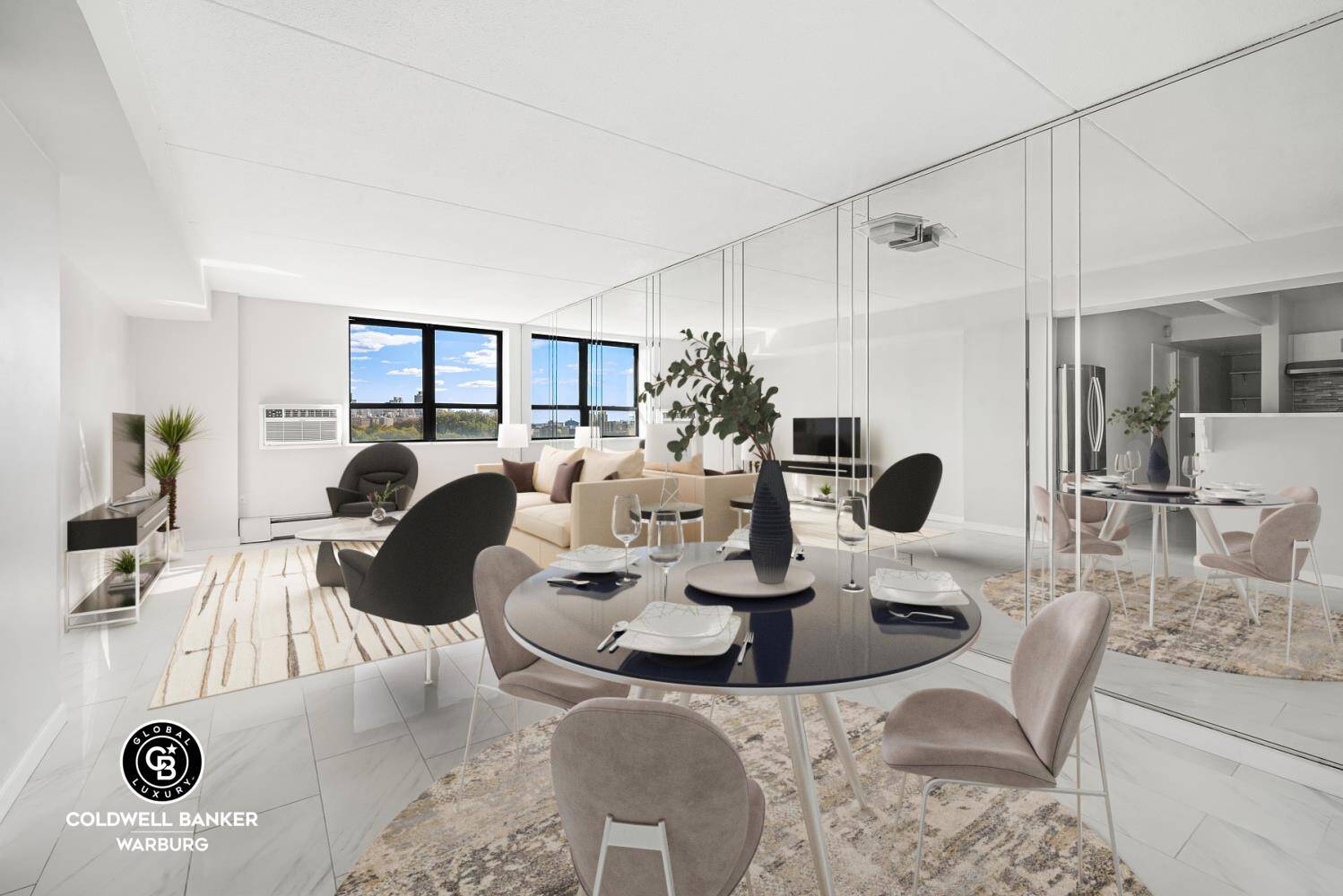 Magnificent 2 bed 1. 5 bath unit in Towers on the Park, a Full Service Doorman building, Direct views of Central Park from every room !