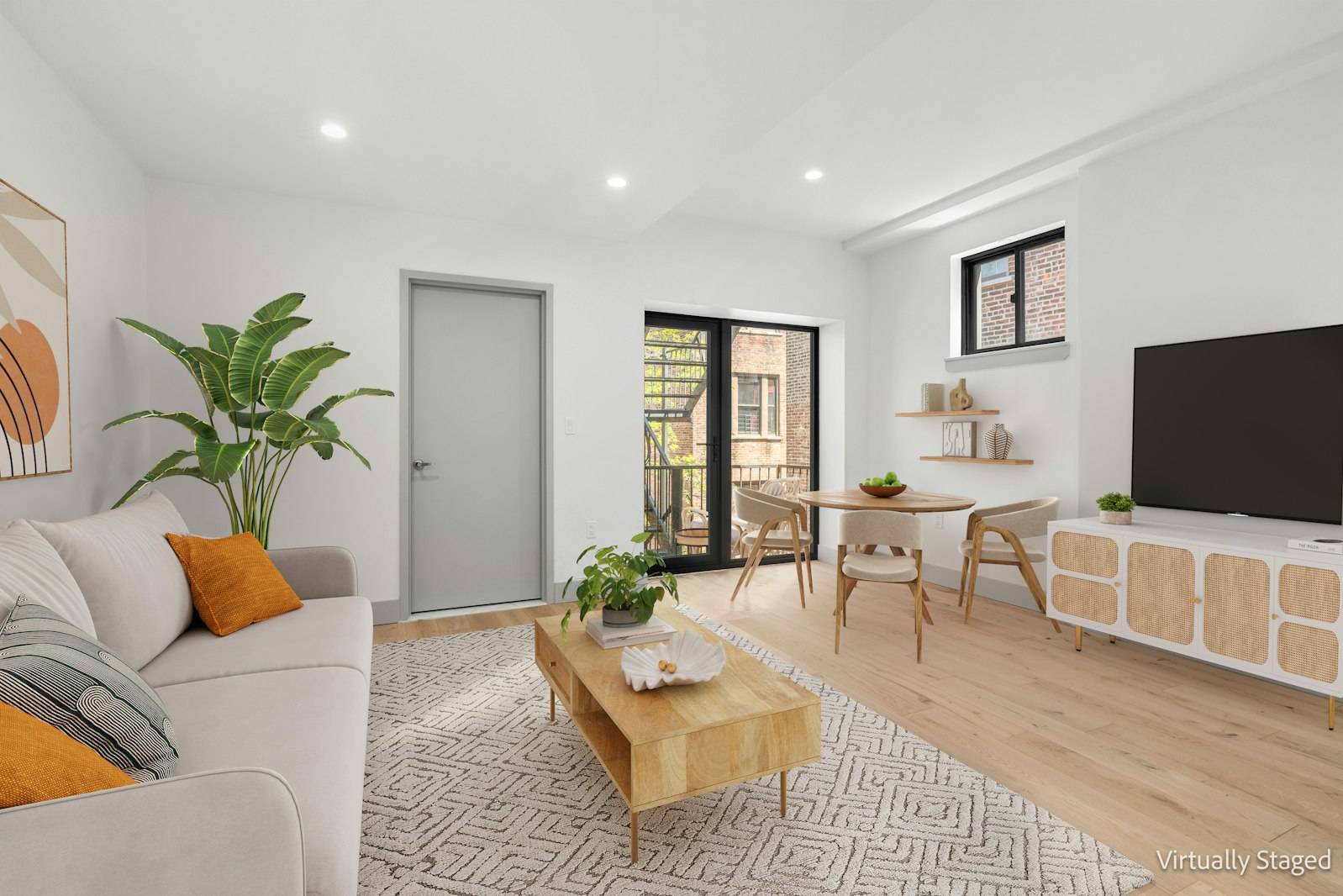Apartment 4D combines a thoughtful floor plan, soothing finishes and a delightful outdoor space to create a true oasis in the city.