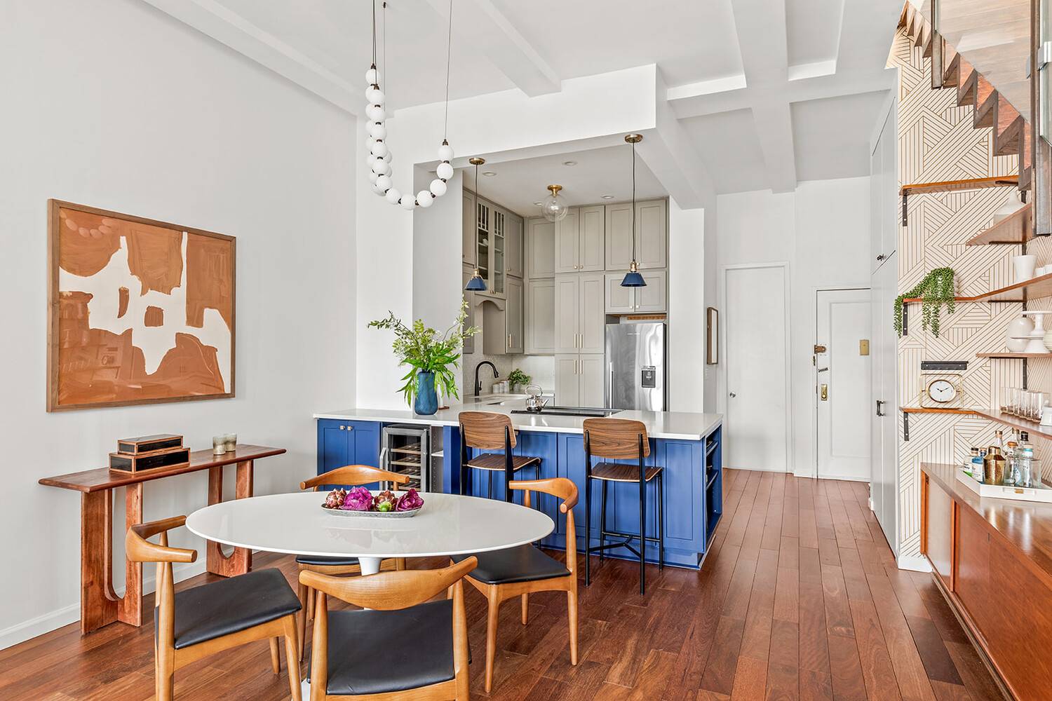 Perched atop the historic Eagle Warehouse, this exquisite duplex loft offers a rare blend of soaring elegance and serene waterfront living, where every window frames breathtaking, protected views of the ...