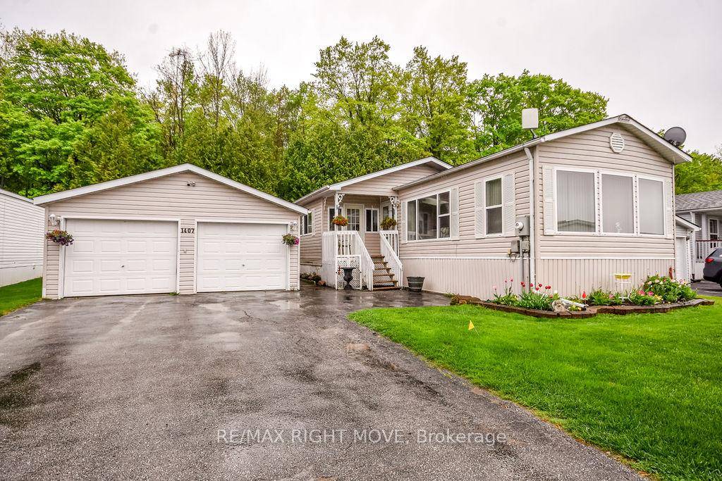 Welcome to this beautifully updated 2 bedroom mobile home in desirable Silver Creek Estates, backing onto peaceful forested green space.