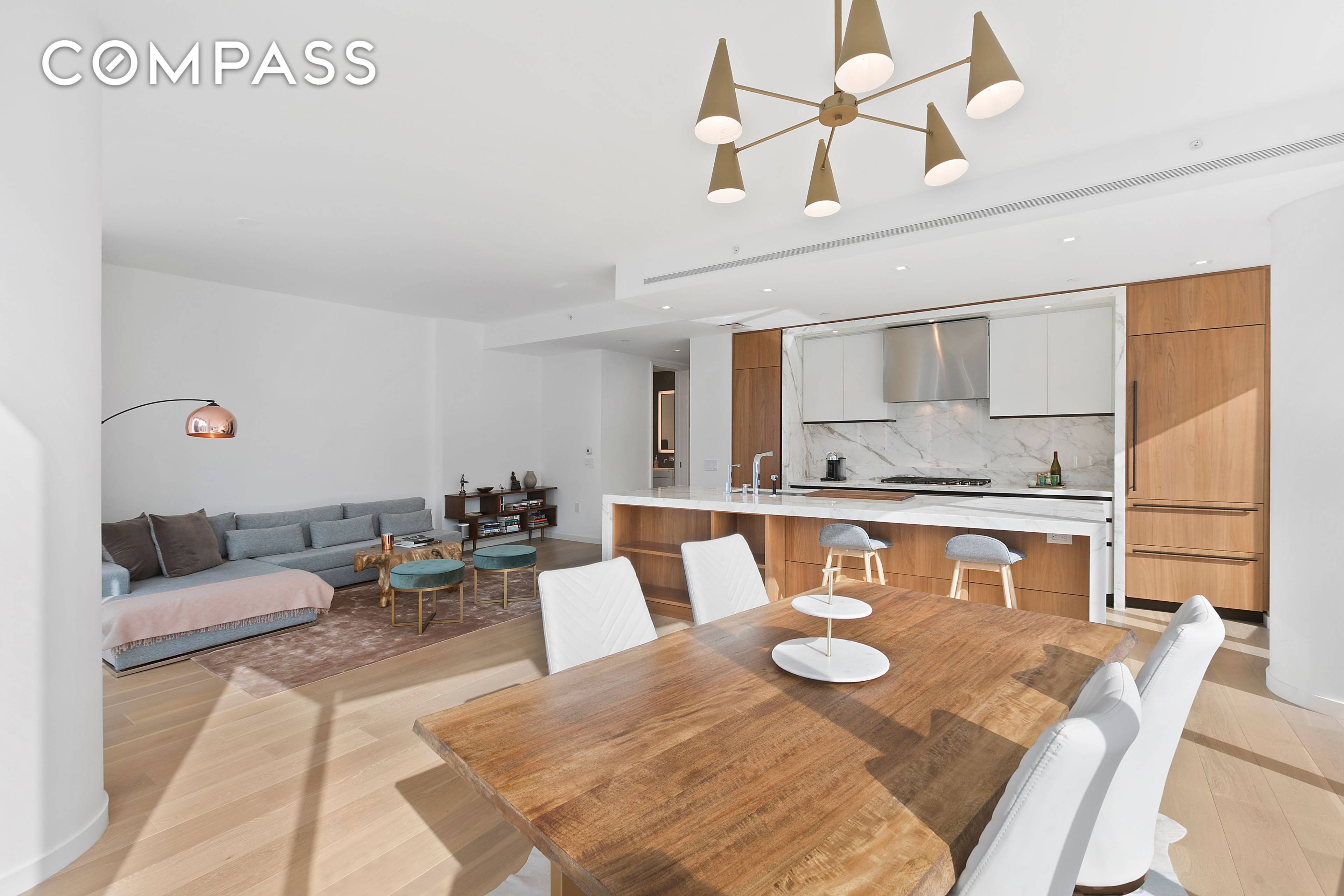 Welcome to One West End, a sculptural glass residential tower with exterior architecture by Pelli Clarke Pelli.