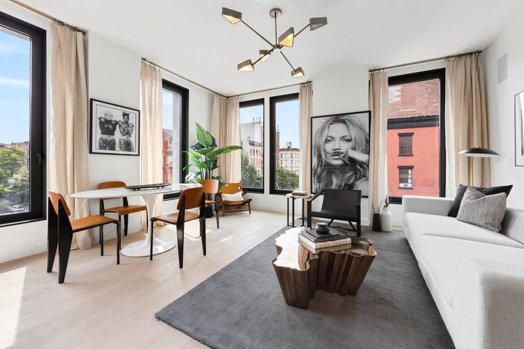 Located at 45 East 7th Street, a landmarked boutique condominium designed by acclaimed architect Morris Adjmi, Residence 3D is a sophisticated corner 2 bedroom, 2 bathroom rental offering exceptional natural ...