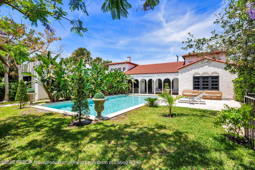 Sprawling 12, 600 square foot lot on one of the most desirable streets in coastal West Palm Beach.