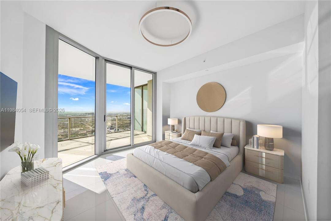 Spectacular unobstructed city and skyline views define this beautifully finished residence at Paramount Miami Worldcenter.