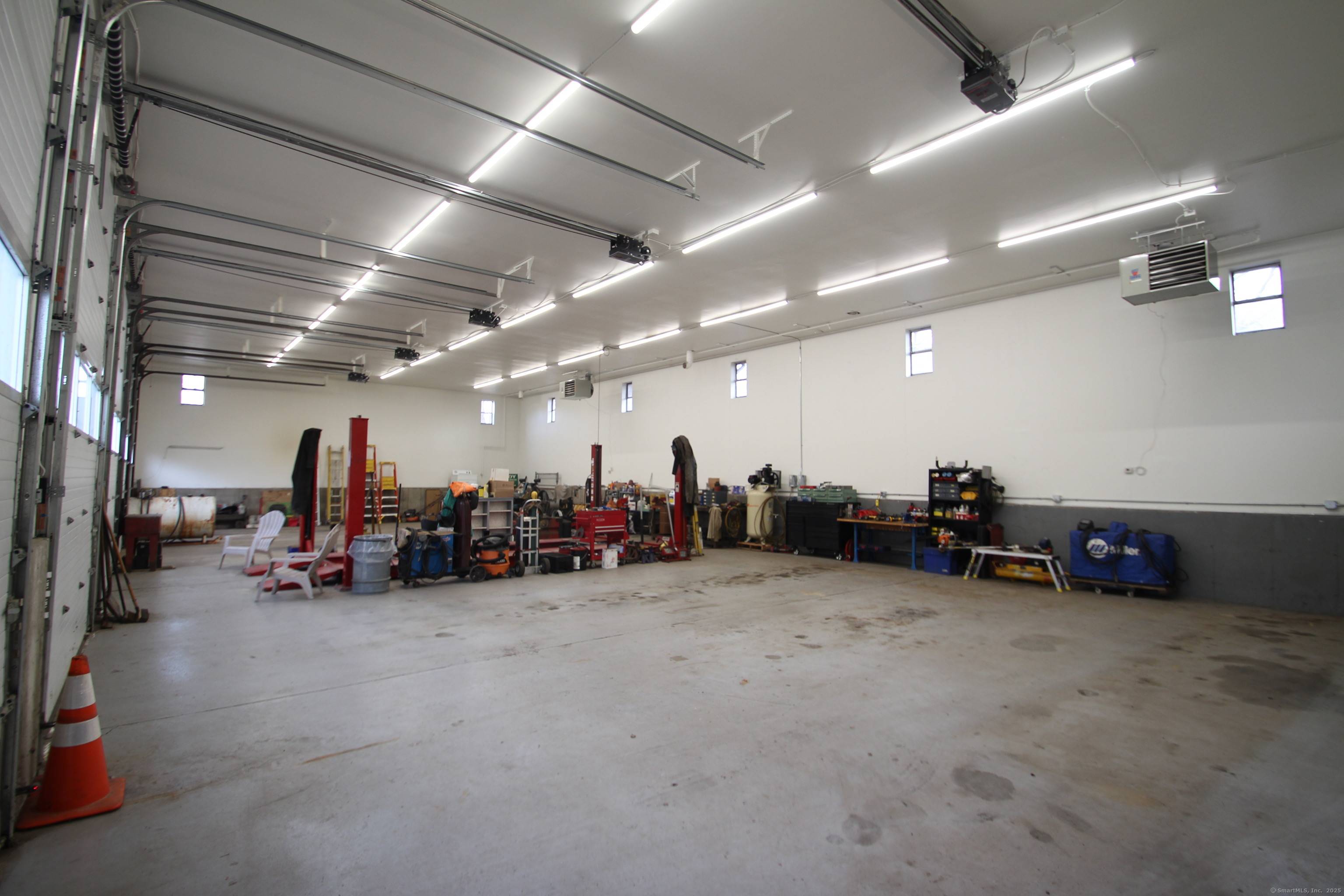 This large 5 bay garage with office is ready for immediate rental availability.