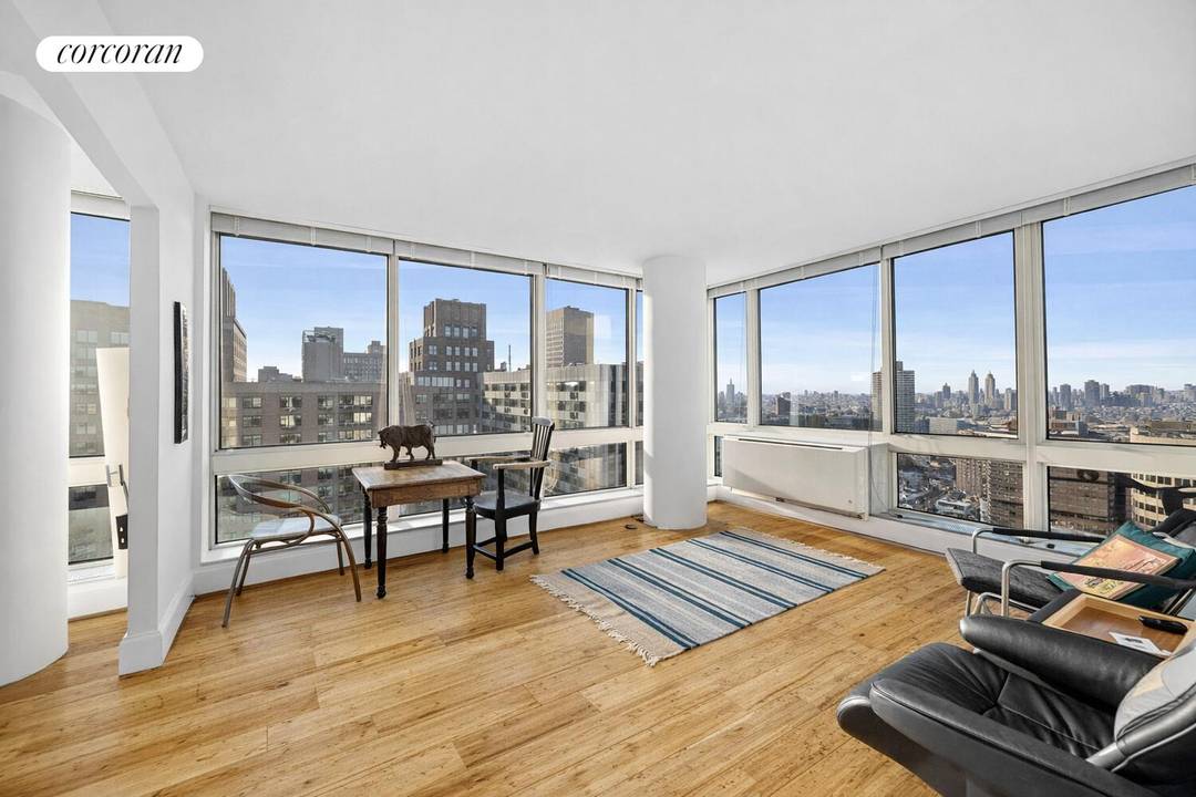 Beautiful high floor corner two bedroom two bathroom home at One Carnegie Hill, one of the Upper East Side's most full service, amenity rich buildings.