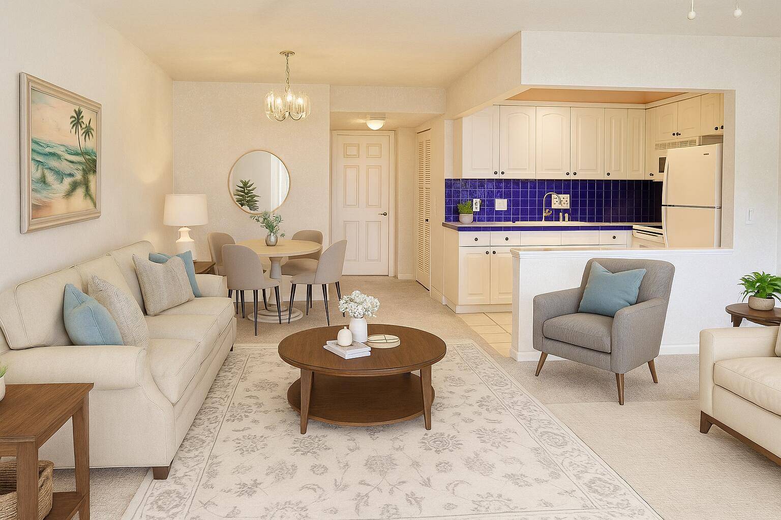 Beautiful 1 bed, 1 bath condo with an open floor plan located on the second floor in the prestigious 55 community of Deerfield Beach, FL.