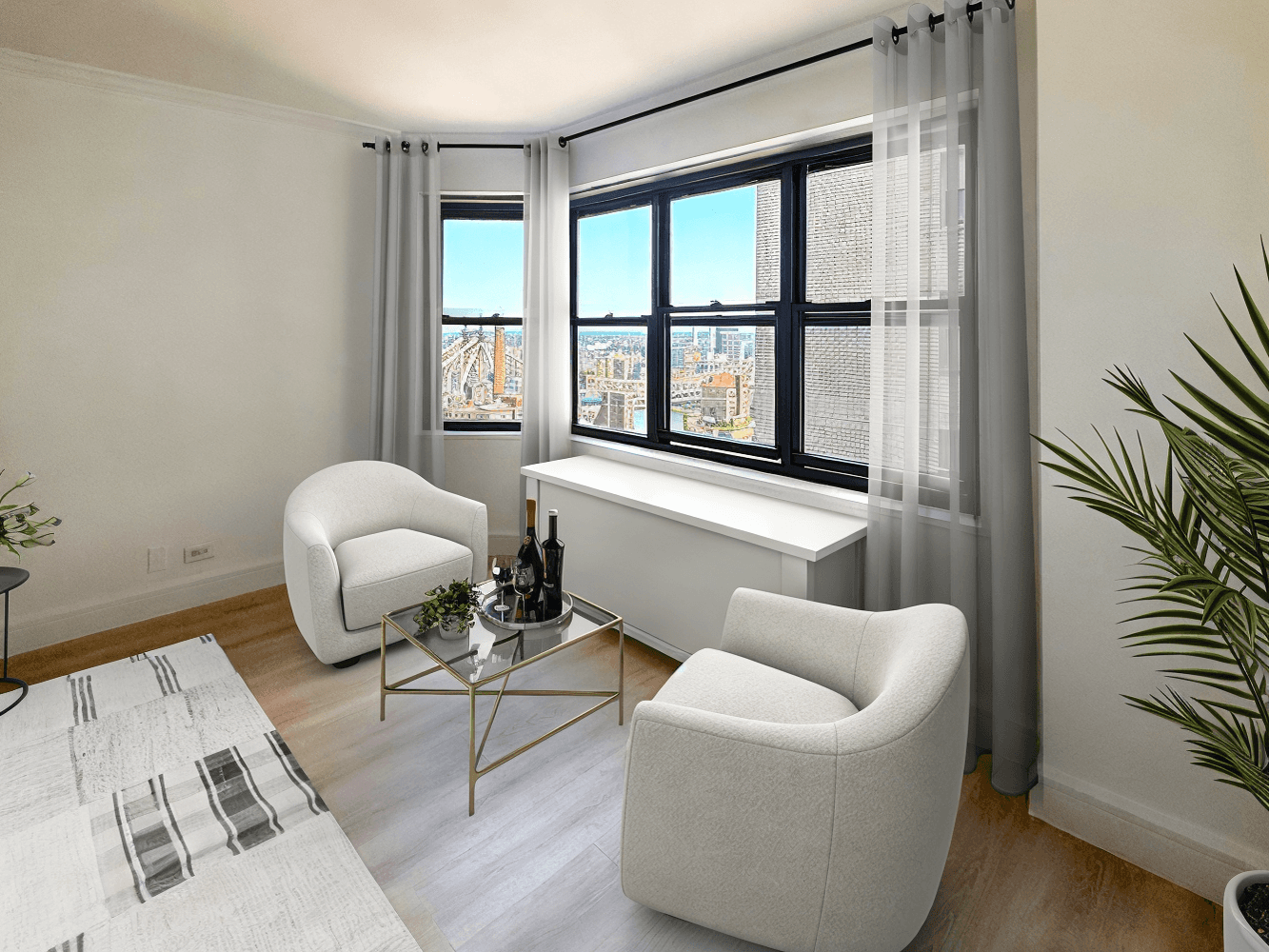Welcome to Apartment 31J at Plaza 400 a never before occupied, fully gut renovated oversized one bedroom, one and a half bath home that seamlessly blends style, comfort, and function.