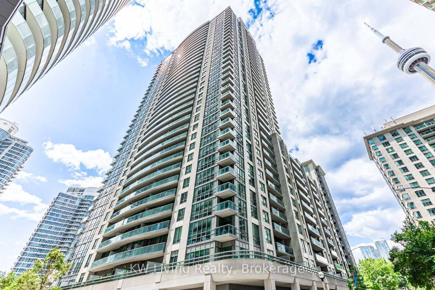 Enjoy the breathtaking, unobstructed views of the CN Tower, Olympic Park, and Rogers Centre from this thoughtfully designed and impeccably maintained 1 1 !
