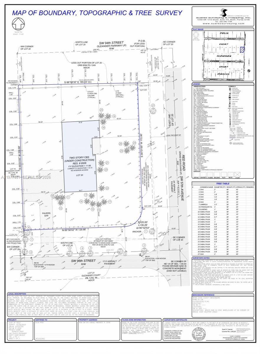 Prime residential lot in Pinecrest, FL.