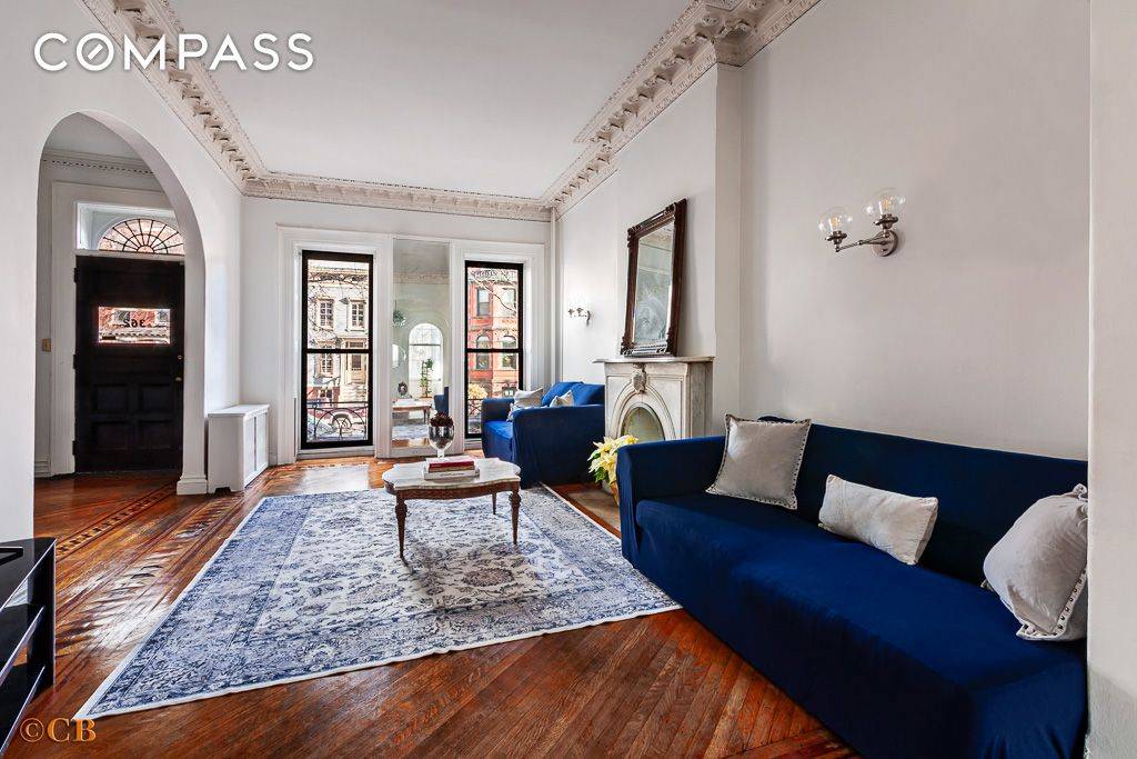 Step into a rare beauty on one of Clinton Hill's most historic blocks !