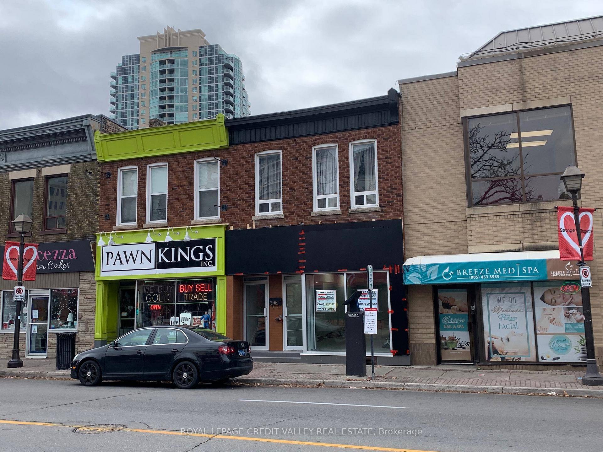 Well located retail space on busy Main Street North downtown Brampton.