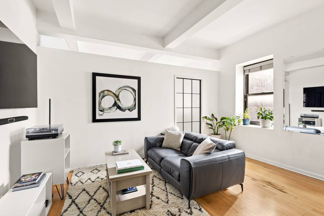 ALL OPEN HOUSES ARE BY APPOINTMENT ONLY Sun filled corner flex one bedroom, now priced to move.