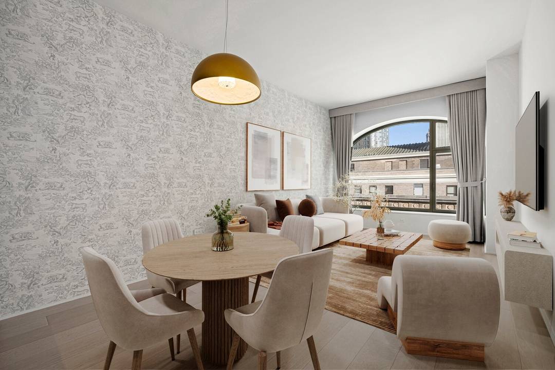 AVAILABLE FOR FEBRUARY 21 MOVE IN Welcome home to this bright and peaceful, high floor one bedroom apartment in acclaimed architect Sir David Adjaye's 130 William.