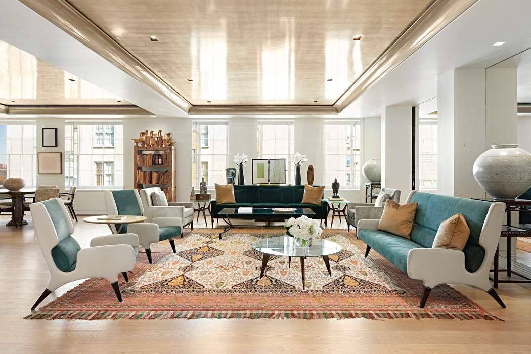 Expertly designed by AD100 designer Juan Montoya, this grand Fifth Avenue residence is a triumph of sophistication and scale.