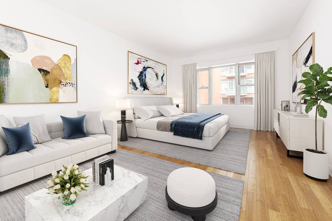 Residence 2B at 41 26 27th Street is a generously sized studio offering an exceptional layout and a true loft style feel.