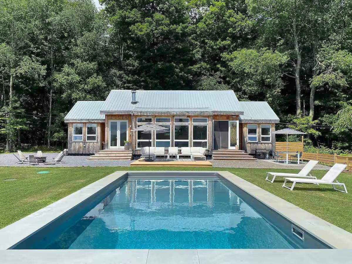 The Pool House A Modern Mountain Escape in the Catskills.