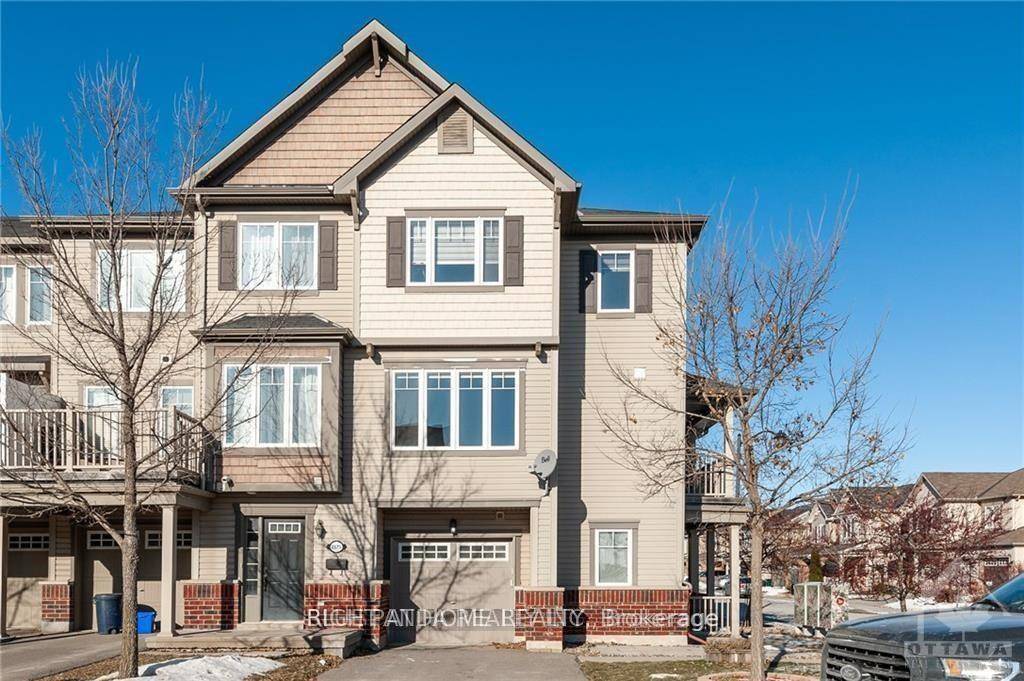 Welcome to this bright and spacious 3 bedroom den corner townhouse, located in the heart of Barrhaven.
