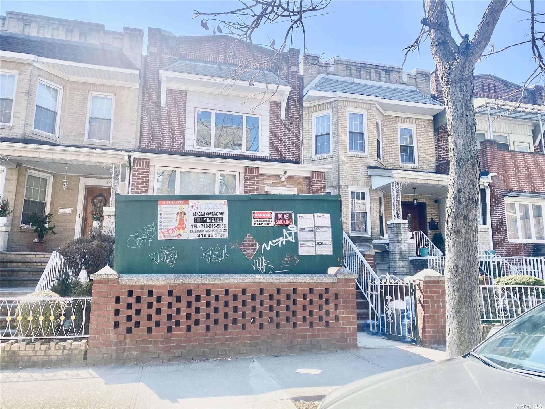 Brand new two family house with medical office for sale in prime Bayridge location !