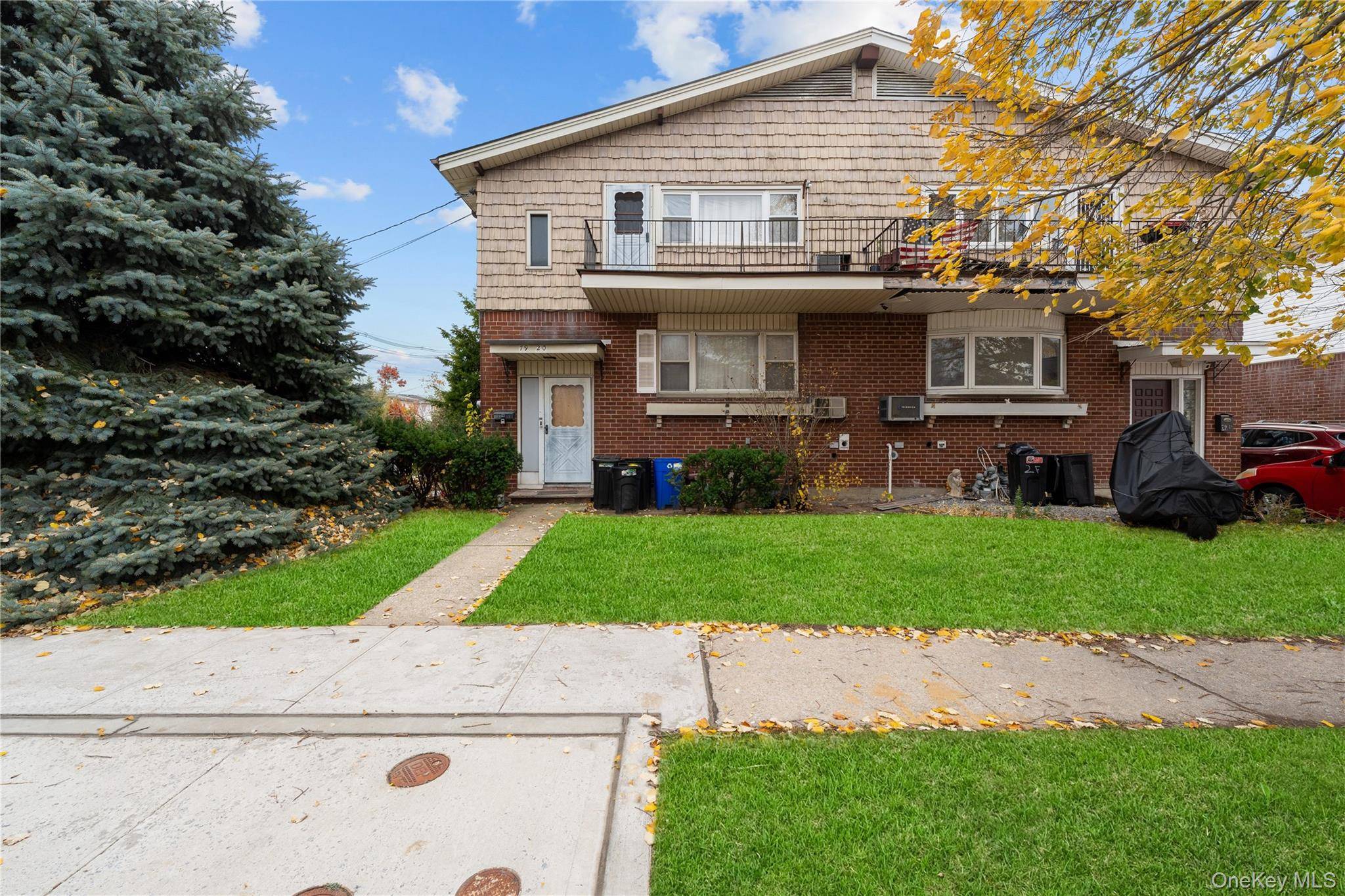 Tucked away on a beautiful, quiet, tree lined street of The Lindenwood section of Howard Beach, 79 20 149th Avenue is a 23x52 built brick two family corner property.