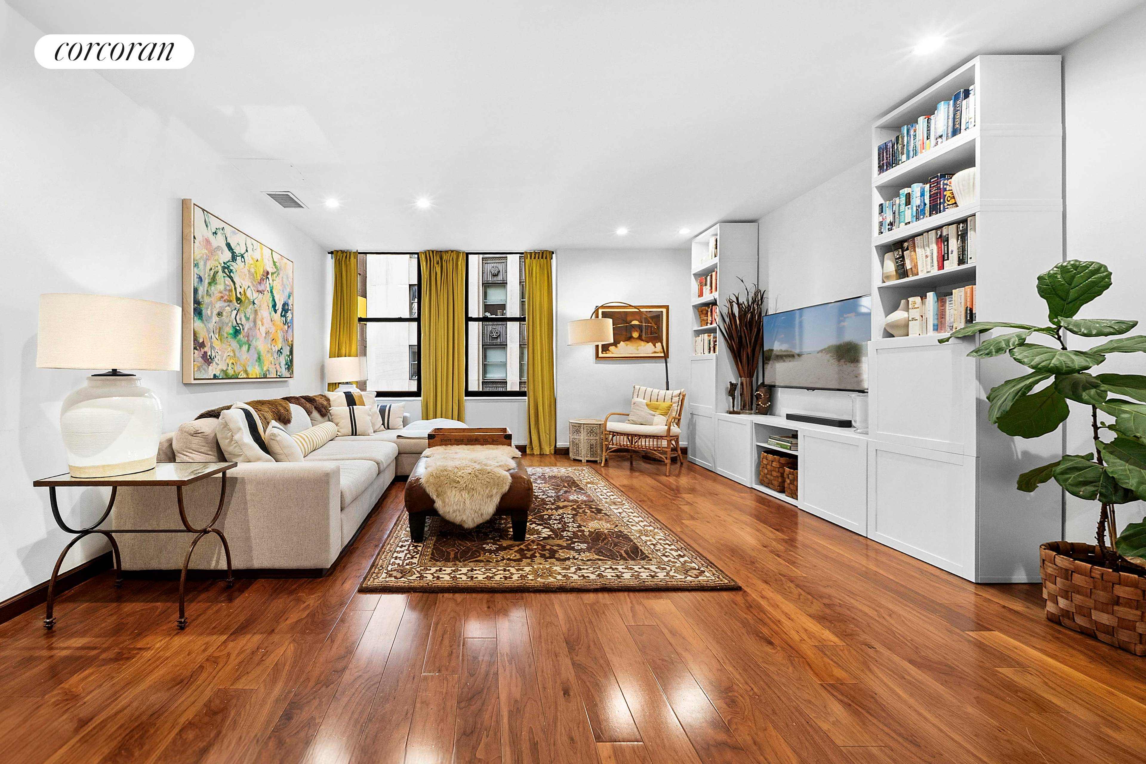 Discover this beautiful 2 bedroom, 2 bathroom residence plus dedicated home office space in the heart of the Financial District offering exceptional value that cannot be beat.