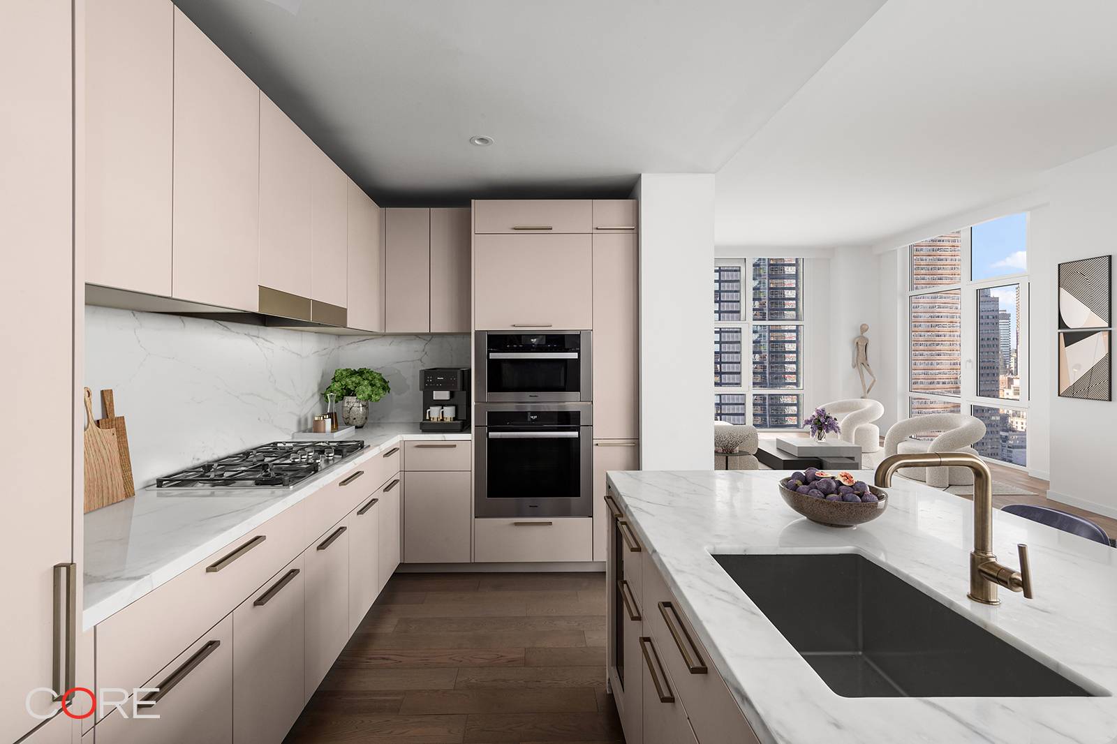 Residence 26C at the Halcyon is a sprawling three bedroom, three bathroom home with panoramic river and city views and incredibly proportioned rooms.