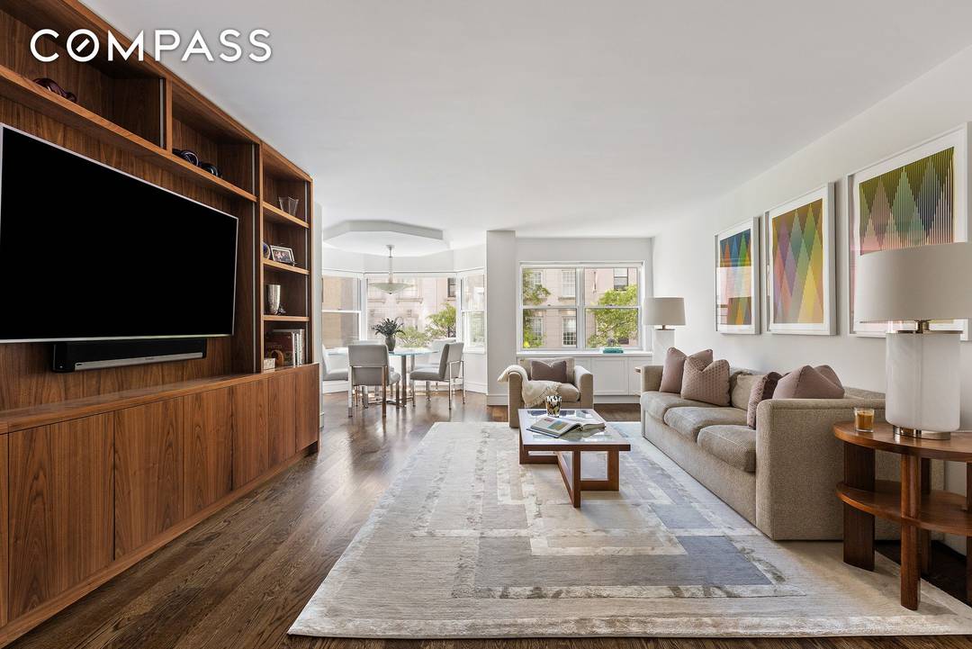 Gut renovated, mint condition 2 bedroom, 2 bathroom residence on a quiet Central Park block.