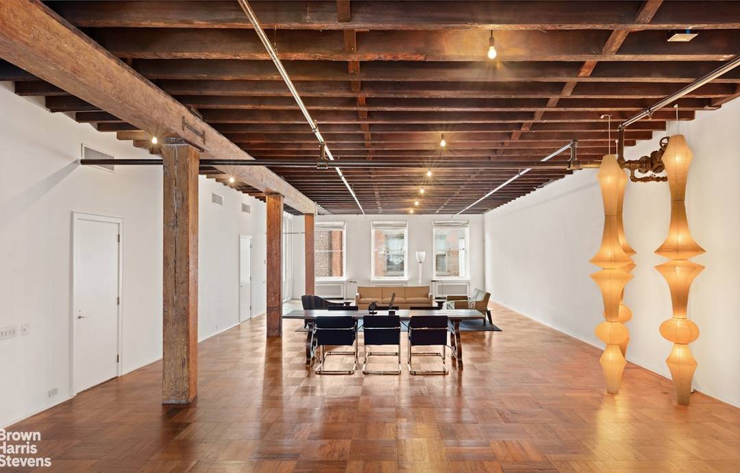 Quintessential Soho Charm This serene and sophisticated 3, 200SF full floor loft is located right in the heart of Soho's historic Cast iron district and features grand proportions, a wide ...