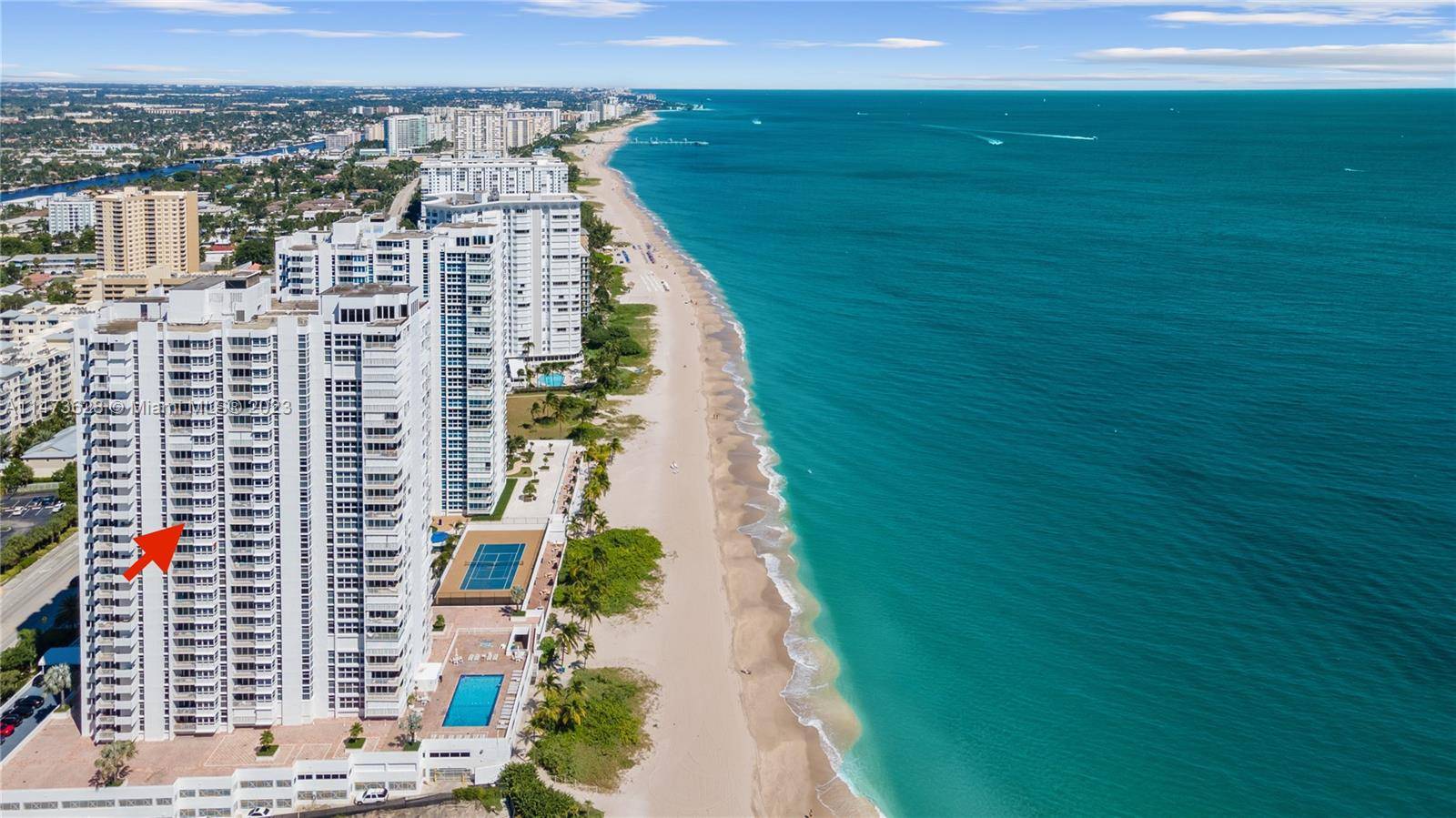 Stunning Ocean and Intracoastal views from this fabulous 16th floor apartment in Pompano Beach's Rennaissance II.