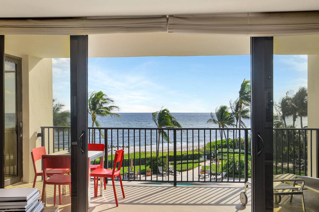 RARELY ON THE MARKET STUNNING 2 BEDROOM, 2 BATHROOM, COMPLETELY RENOVATED DIRECT OCEANFRONT CONDO WITH SPECTACULAR PANORAMIC OCEAN AND INTRACOASTAL VIEWS FROM EVERY ROOM.