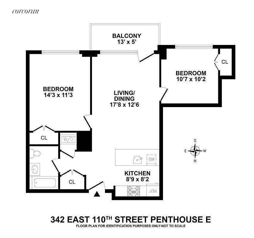 Located on the PENTHOUSE floor this unit boasts a large NEWLY RENOVATED balcony and offers unobstructed views that flood the apartment with Sunlight ALL day long !
