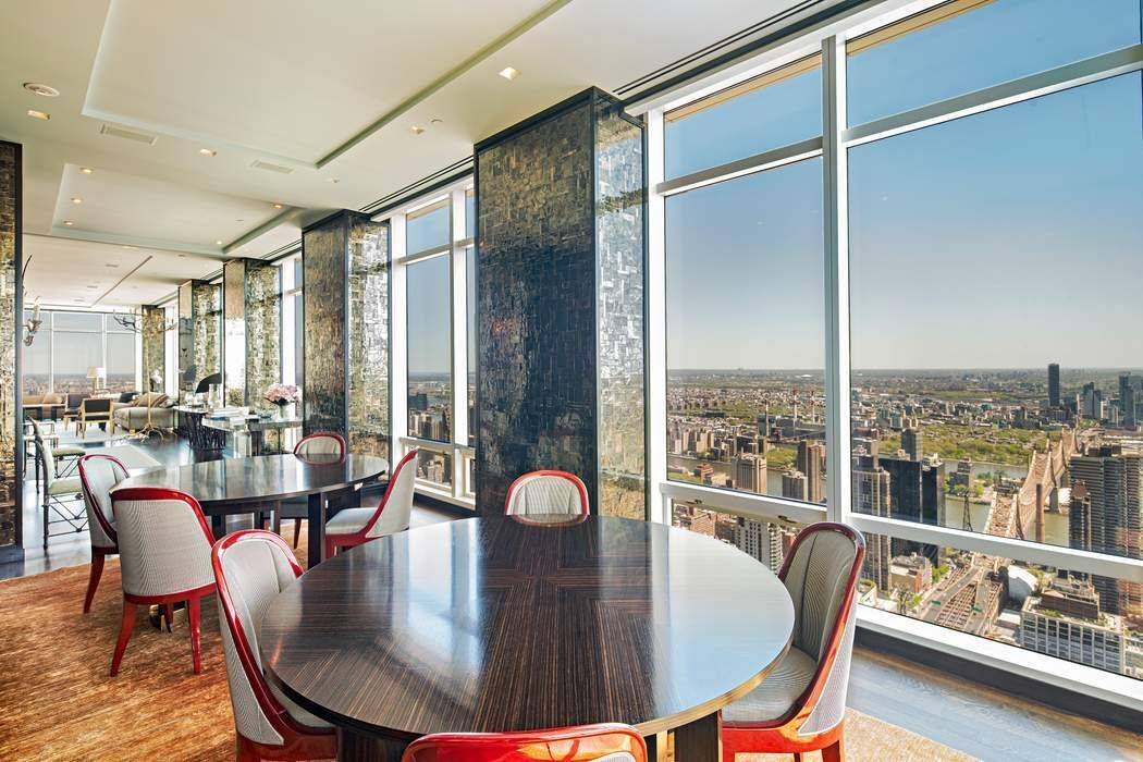 Perched on the 54th floor of One Beacon Court New York s most prestigious modern landmark with a private circular driveway, designed by renowned architect Cesar Pelli this stunning penthouse, ...