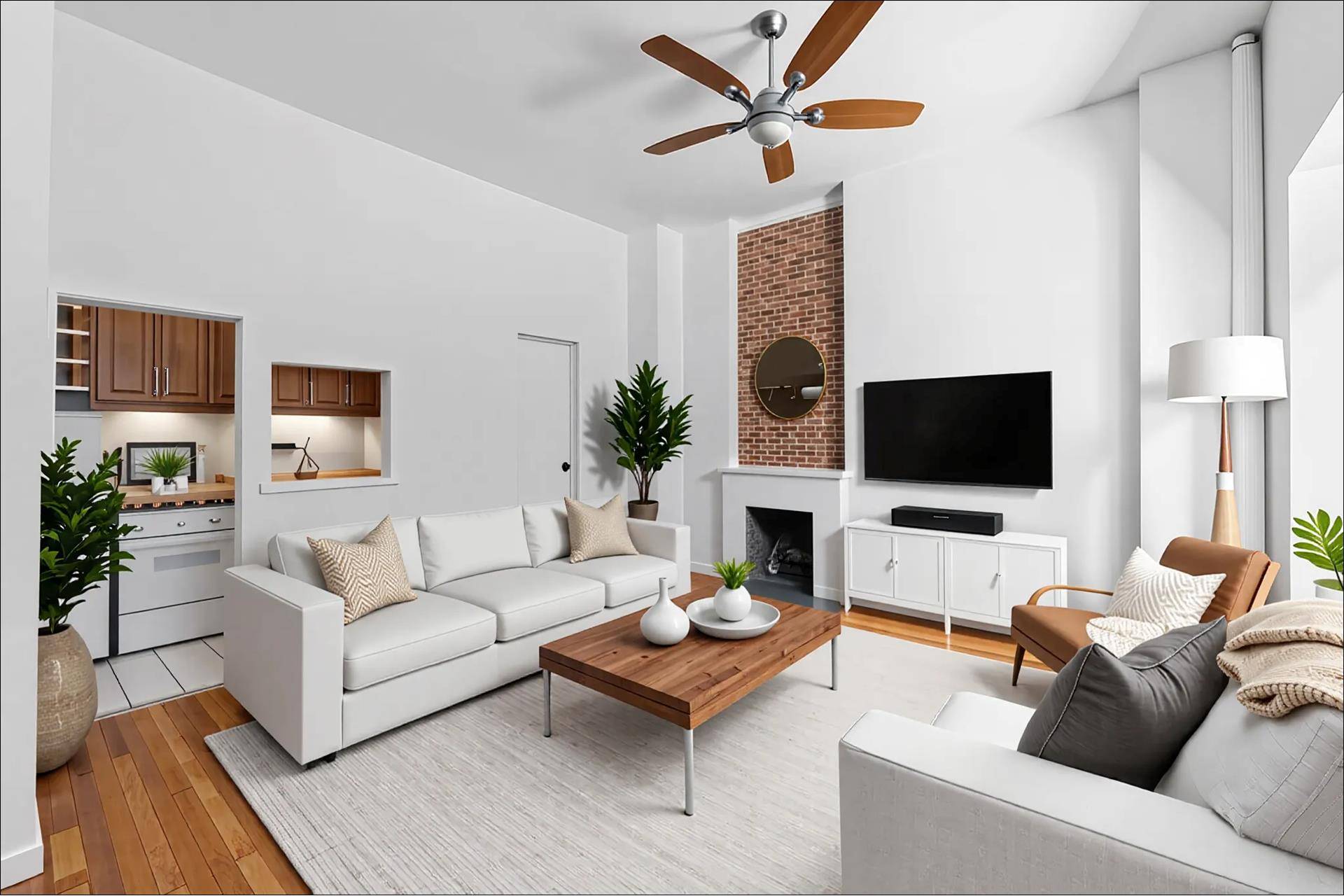 Come home to this large alcove studio plus a huge private roof terrace.