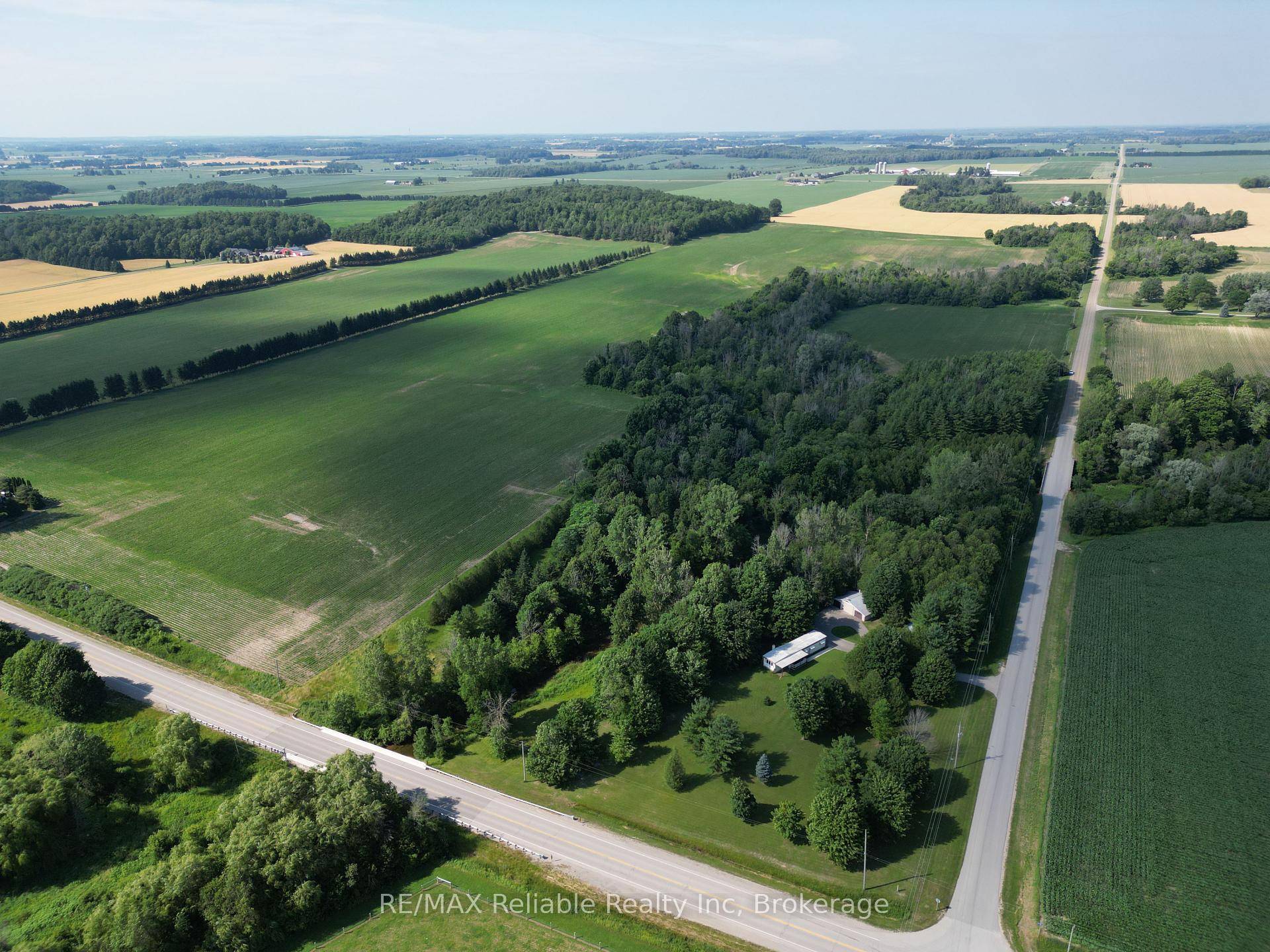 Scenic 94. 75 Acre Property with River, Farmland amp ; Home just East of Londesborough.