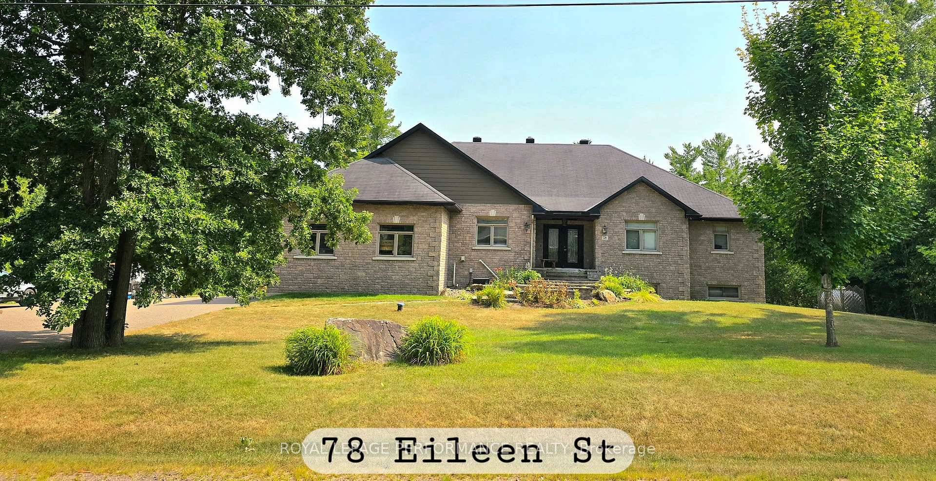 Distinctive custom all stone 4 bedroom bungalow on aprx 1 acre landscape lot in desirable Cotnam Island, Pembroke, with additional feature of a 2 bedroom In Law Suite.