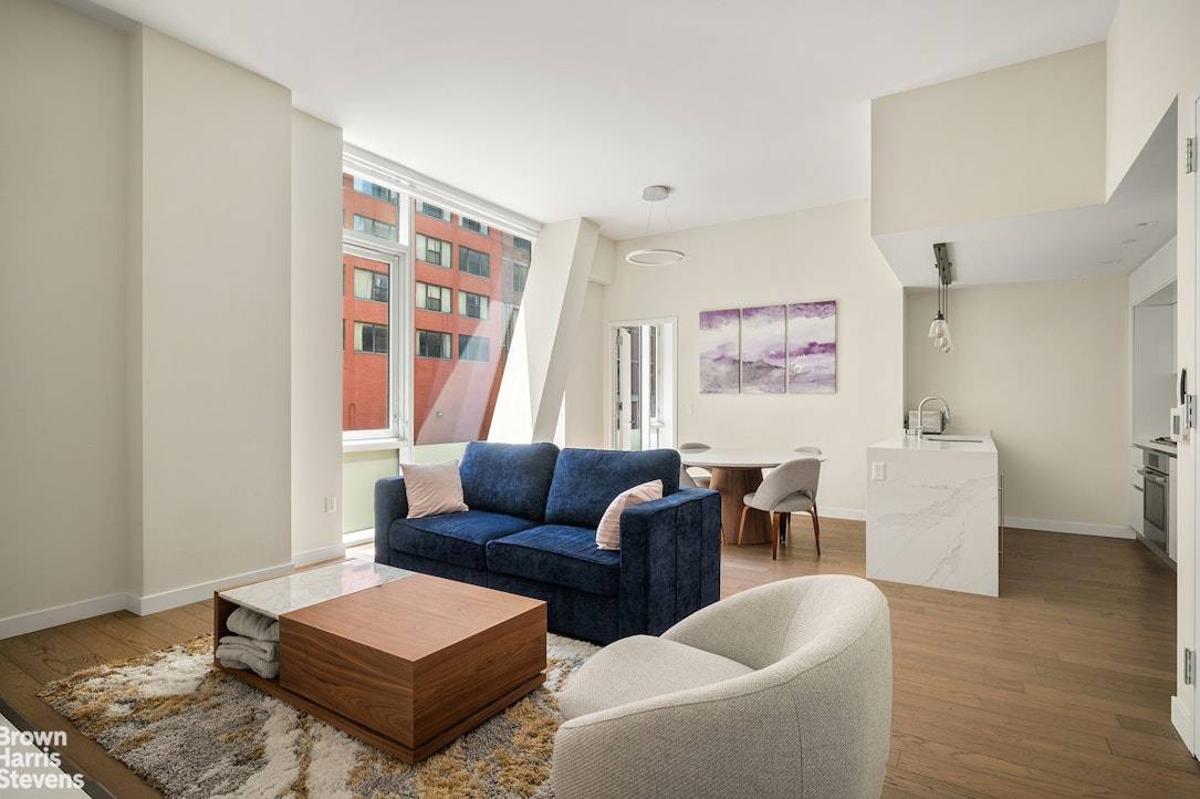 Sunny, spacious and lofty two bedroom available for September move in at Charlie West, a brand new, full service luxury condominium with a striking industrial modern design by ODA Architects ...