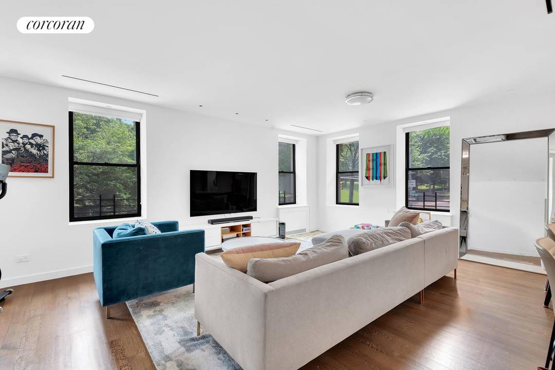 Apartment 2B is a beautfully renovated three bedroom home with extraordinary Central Park Views from the entire living dining area.