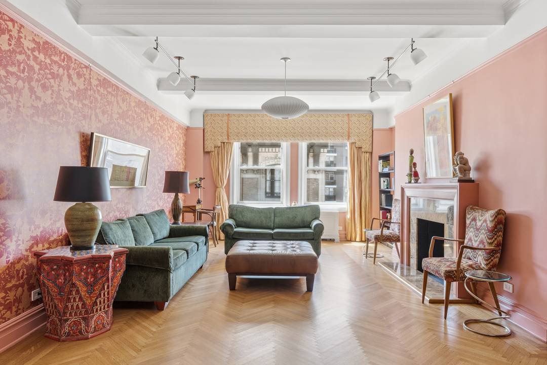 Welcome to this rarely available gem of a pre war 3 bedroom 3 bath home with peripheral Central Park views.