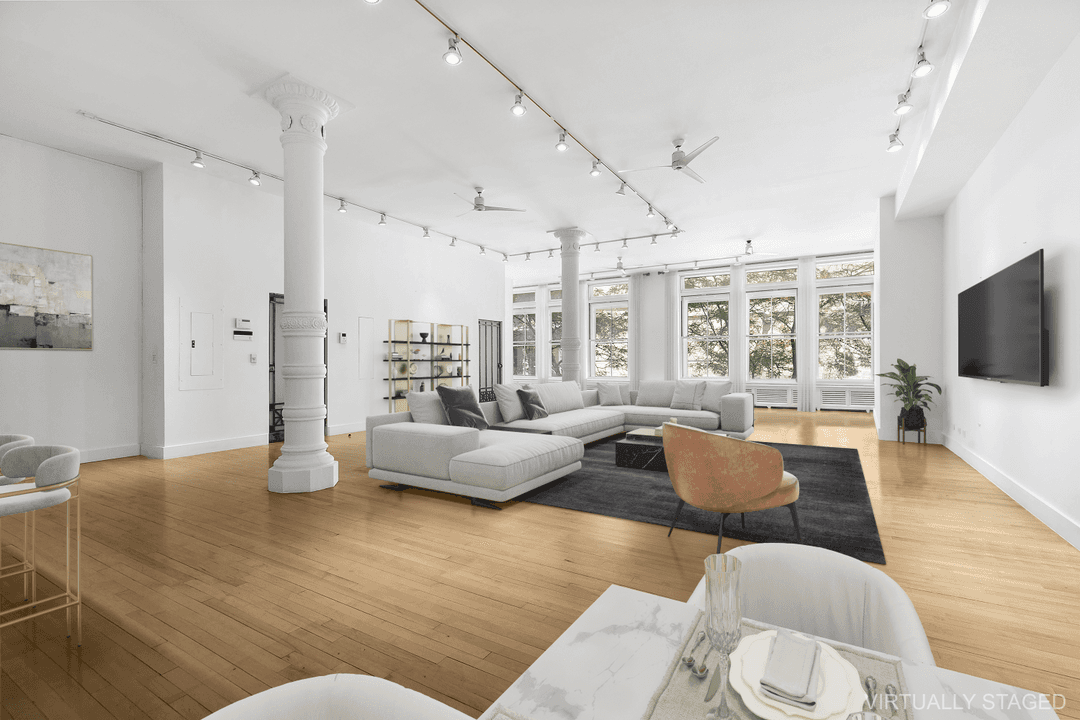 Expansive, Elegant, and Rich with Authentic New York City Character Welcome to a rare opportunity in the heart of Greenwich Village a true full floor loft that combines timeless architectural ...