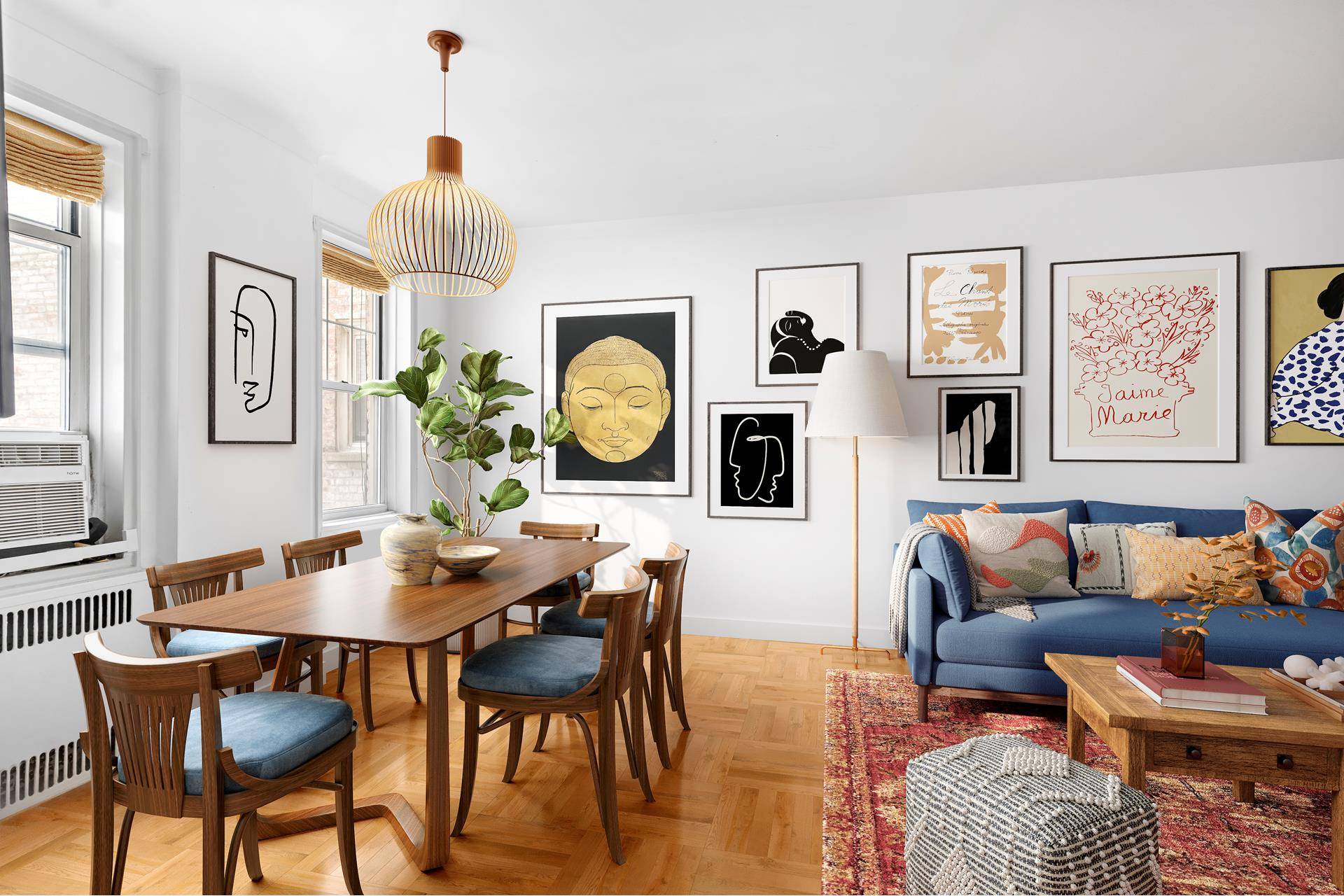 NEW PRICE ! This freshly painted and move in ready spacious prewar co op pairs original architectural details with thoughtful upgrades including flexible floor plan with multiple work from home ...
