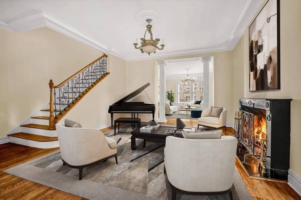 Perfectly situated on Park Avenue and East 76th Street, this crisp, classic and mostly original 9 into 8 room Duplex cooperative apartment is available for the first time in decades.