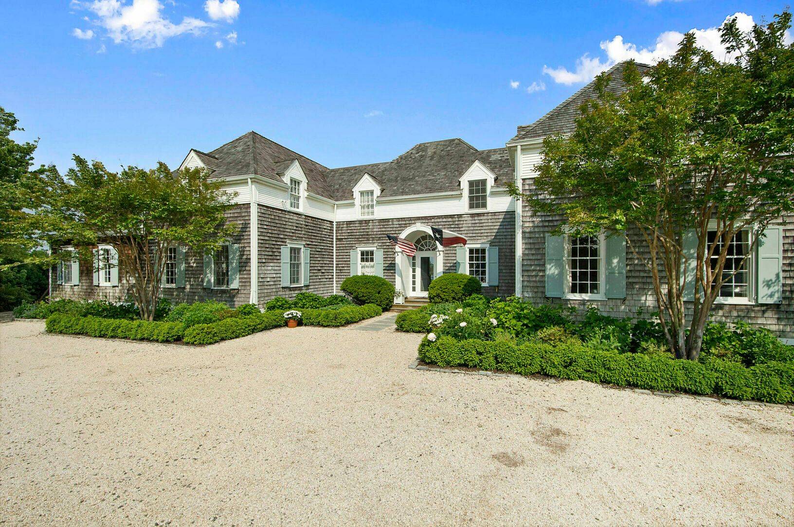 Beautiful traditional Southampton home on Wickapogue Pond and a short stroll to the ocean beach.