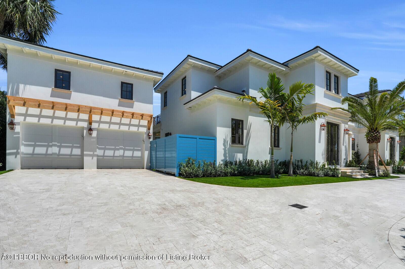 This is a newly completed five bedroom main house with separate guest house.