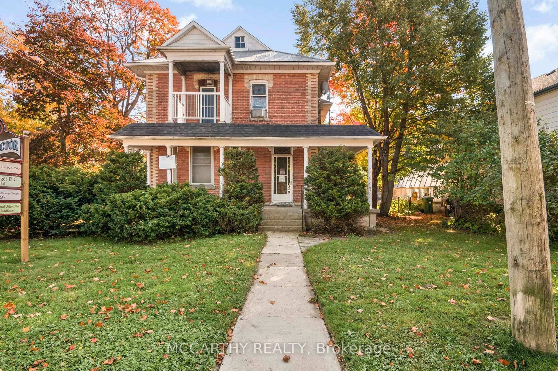 This charming 2. 5 storey detached brick corner lot property, currently Living space with a clinic ideal for use as a bed and breakfast or a professional establishment, or a ...