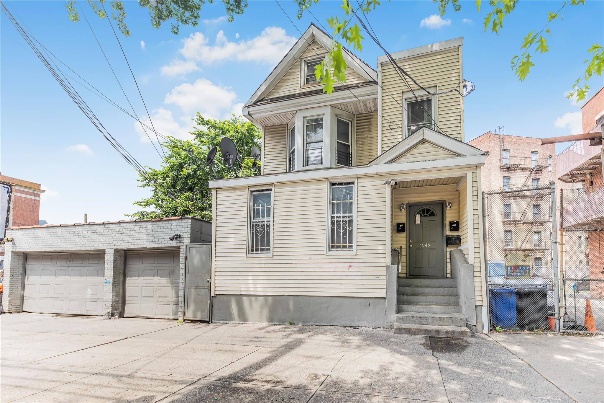 For Sale Two Family Home with Garage amp ; Finished Basement 3043 Bailey Ave, Bronx, NY 10463 3 Bedroom Unit Over 1 Bedroom Unit Finished Basement Detached 2 Car Garage ...