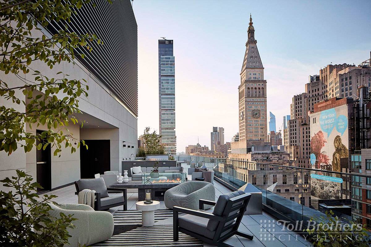 S902 is a one of a kind 3BR 3BA 2, 263SF floor thru duplex with two terraces and a balcony nearly 1, 066sf of private outdoor space.