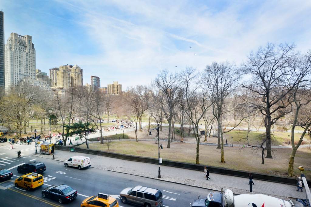 Gracious luxury living, beautiful Central Park views from living room and master bedroom and world class hotel services distinguish this mint condition, Costas Kondilys designed 3 bedroom, 3 bath apartment.