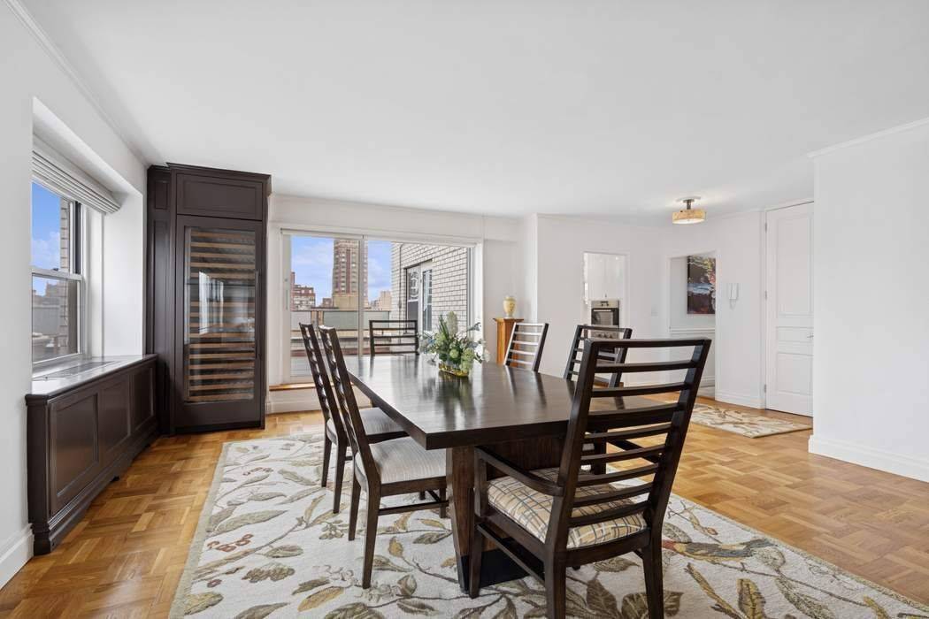 Sprawling Two Bed, Two bath with Two Large Terraces Residence 19B offers a refined and spacious layout featuring two bedrooms, two bathrooms, and two expansive terraces.